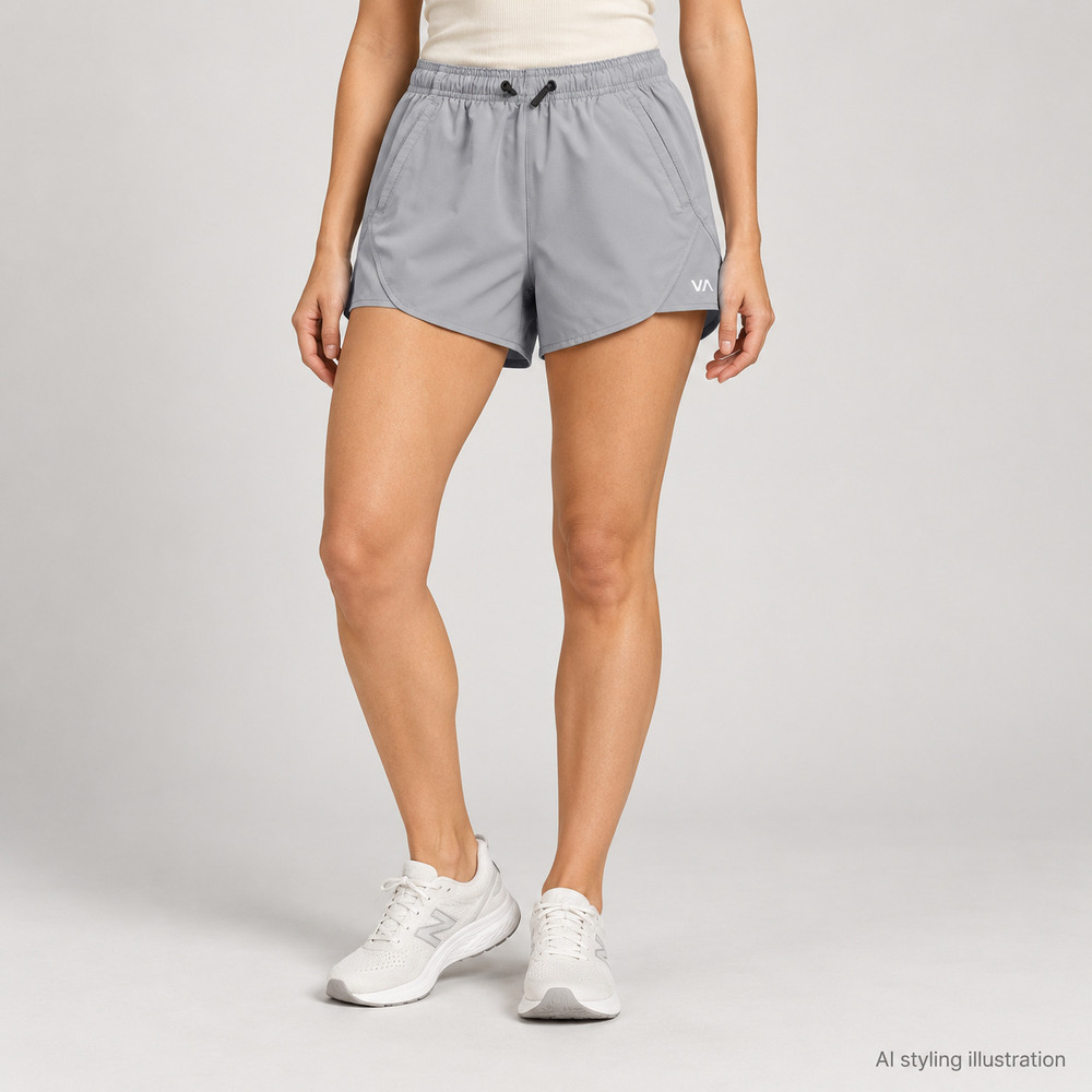 RVCA Gray Running Shorts Size XS